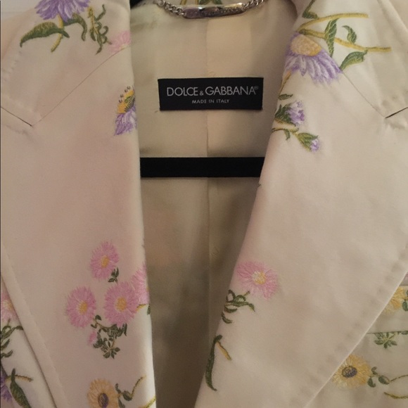 Dolce and Gabbana Blazer floral embroidery top - Picture 2 of 7